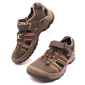 Teva Mens Omnium 2 Leather Sandals Shoes Size 8 Reg Width Outdoors Trail Hiking